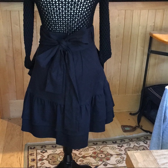 NWT! Marissa Webb Black Milos Faille Wrap Skirt 4 - Picture 5 of 13